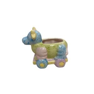 Adorable Ceramic Cow Planter Whimsical Farm Animal Pot Childrens Decor